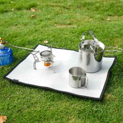 CLS Outdoor Camping Feuerfestes Tuch Picknick Grill Wärmedämmmatte Flamme Re