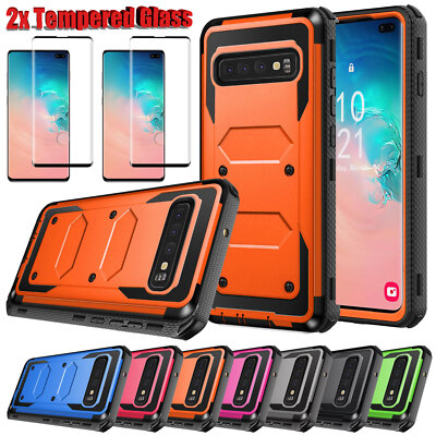 For Samsung Galaxy S10 Plus S10e S10 5G Hard Case Phone Cover Screen  Protector