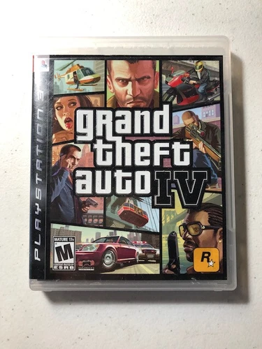 Grand Theft Auto IV (PlayStation 3, 2008) CIB w/ Manual & Map - Tested -
