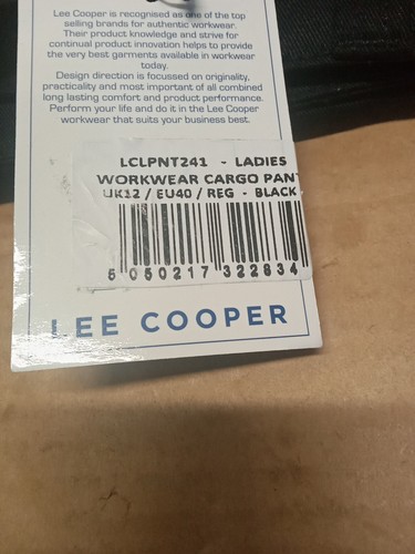 Lee Cooper Workwear Ladies Multi Pocket Combat Classic Work Cargo Trousers - Picture 6 of 6