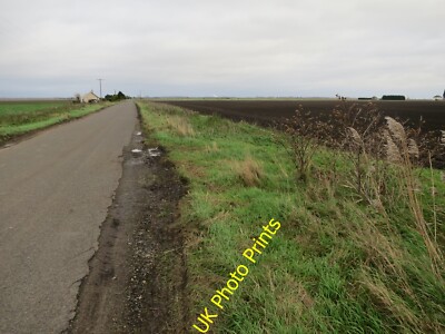 Foto 12x8 Bahnhofsstraße schwarzes Pferd fuhr gerade Straße nach Ten Mile Bank. c2015