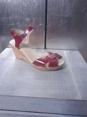 Neuwertige CAPRICE Plateau Sandalen Gr 39 Lackleder dunkelrot Sandaletten 1223 - Bild 1 von 4