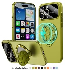 For iPhone 16 Pro 15 Plus 14 13 12 Mag Safe Suction Cup Case Camera Protector