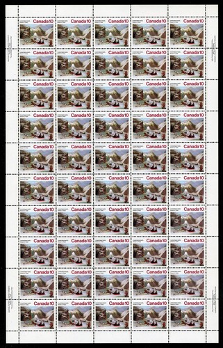 CANADA SHEET - Scott 652 - NH - inscription - 10¢ 1974 Christmas (.004)