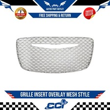 New Grille Insert Overlay Mesh Style Chrome Plastic For 2015-2023 Chrysler 300
