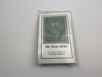 Liz Turner Diehl Tea House Garden Cross Stitch Kit Teapot Creative Needlework