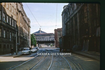1968 Original Slide East Berlin During Rush Hour Street Scene Germany #2182