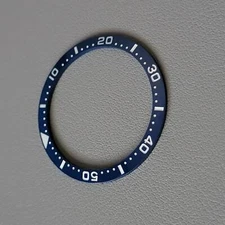Bezel Insert Blue SKX007 SKX009 (MM300 style lume) Sloped BGW9 SEIKO SKX