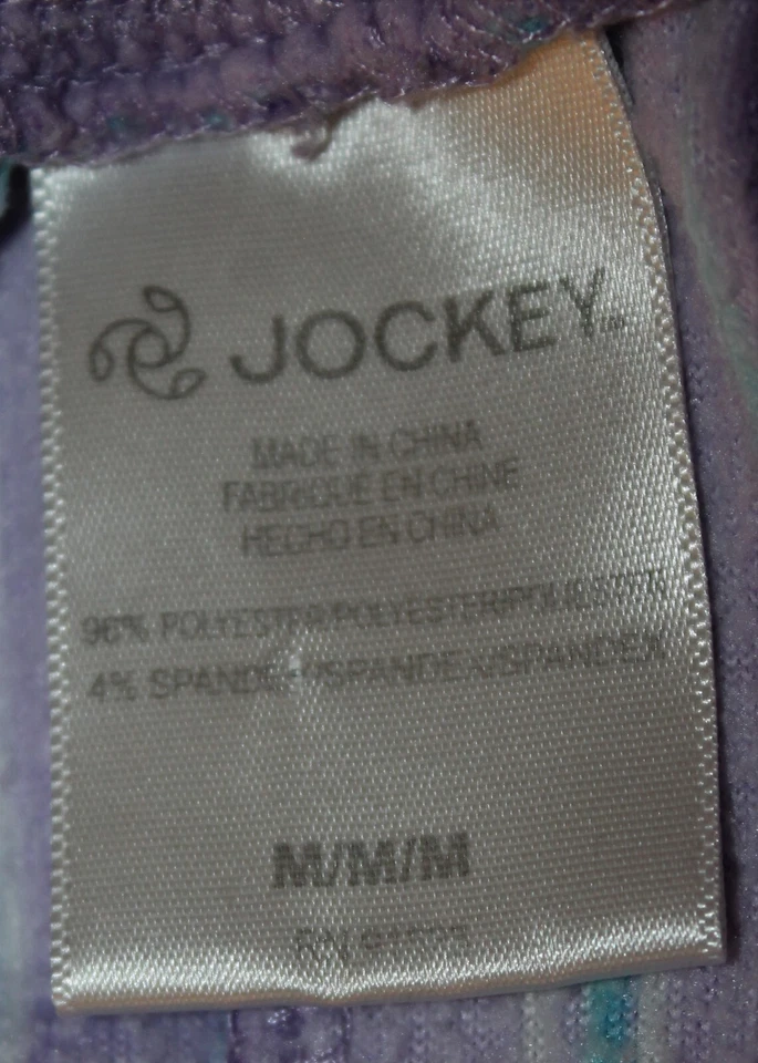 Pantalones para dormir Jockey medianos lavanda multi rayas de vellón Foto 2 de 4