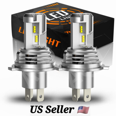 For Mitsubishi Pajero/Montero 1998-2006 H4 9003 LED Headlight Hi/Lo Lamps Bulbs