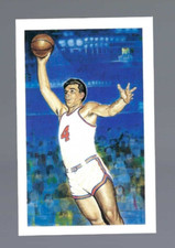 Dolph Schayes 1992-93 Center Court Hall of Fame Art Postcard #/10,000 NBA HOF