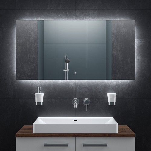 Bringer Infrarot Spiegelheizung - Infrarotheizung Spiegel mit LED - B-Ware - Bild 12 von 16