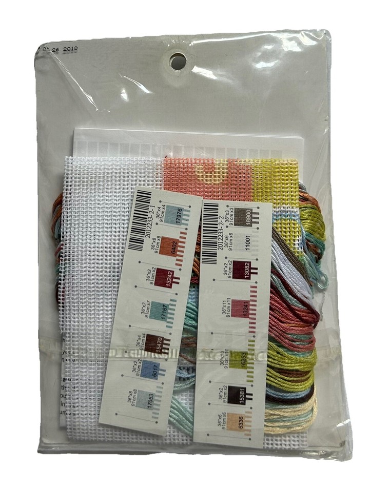 Dimensions Needlepoint Kit #7233 Colorful Contemporary Coffee Java 5”x5 ...