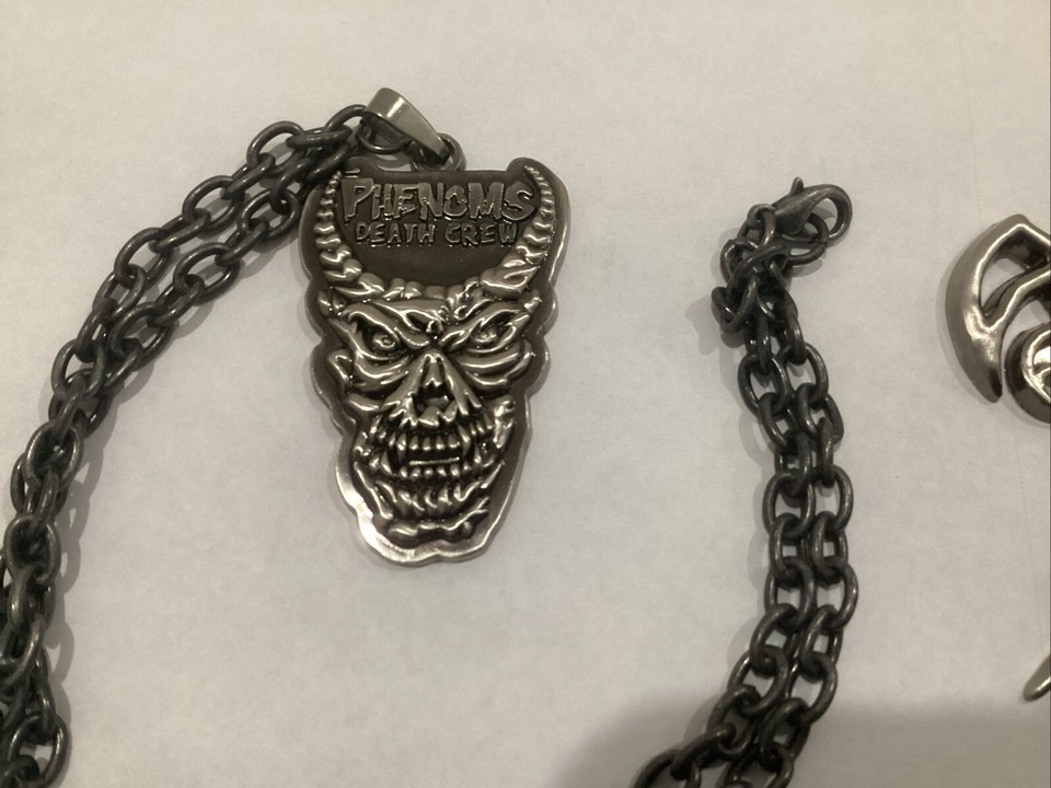 (2) 100% Authentic WWE The Undertaker TX Pendant Phenoms Death Crew ...