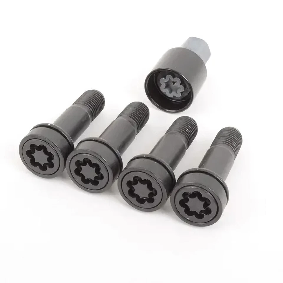 4pcs Mercedes-Benz AMG OEM M14 X 1.5 Anti-Theft Kit Lockable Wheel Bolt Lock Set - Image 2 of 4