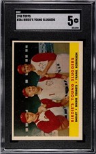1958 Topps Birdie's Young Sluggers FRANK ROBINSON #386 SGC 5 EX Condition
