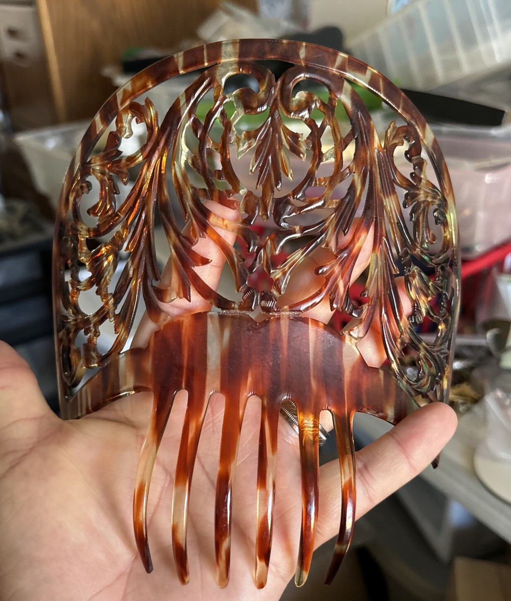 Antique Art Deco Mantilla Hair Comb Lrg 7\