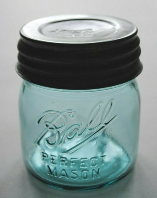 BALL HALF 1//2 PINT BLUE MASON Jar /"Collector/'s Edition/" NEW LID