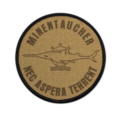 Patch 7,5cm Sägefisch Nec Aspera Terrent Bundeswehr MiTaKp #43974