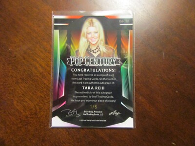 2023 Pop Century TARA REID Blue Mojo Refractor Autograph BA-TR1 1