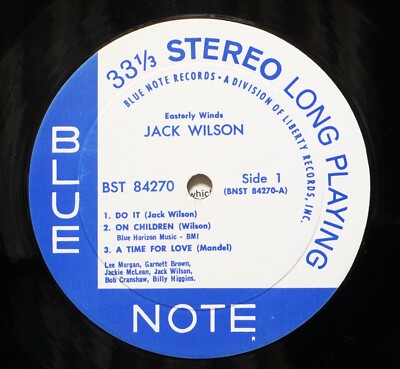 米LP Jack Wilson Easterly Winds BST84270 BLUE NOTE /00260 Jack Wilson: Easterly Winds (1967) Blue Note/Liberty