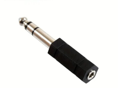 6.5mm Male to 3.5mm Female Audio Adapter For Stereo Audio Plug Headphone Mic US