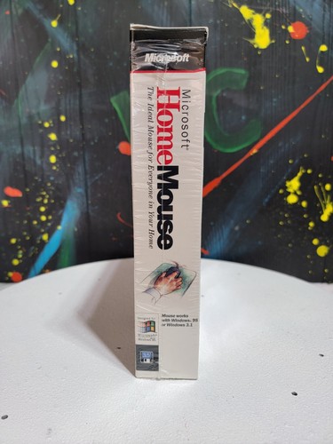 Vintage NEW Microsoft Home Mouse 9-Pin Serial Port Sealed In Box W/ Disk - Picture 2 of 6