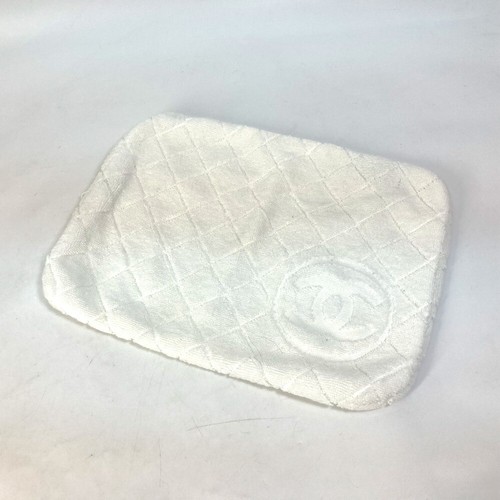 CHANEL interior CC Mark beach pillow only beach bag cushion cotton White - Picture 5 of 11