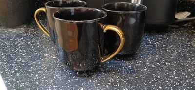 LOVECASA TASSEN X 3 - SCHWARZ UND GOLD