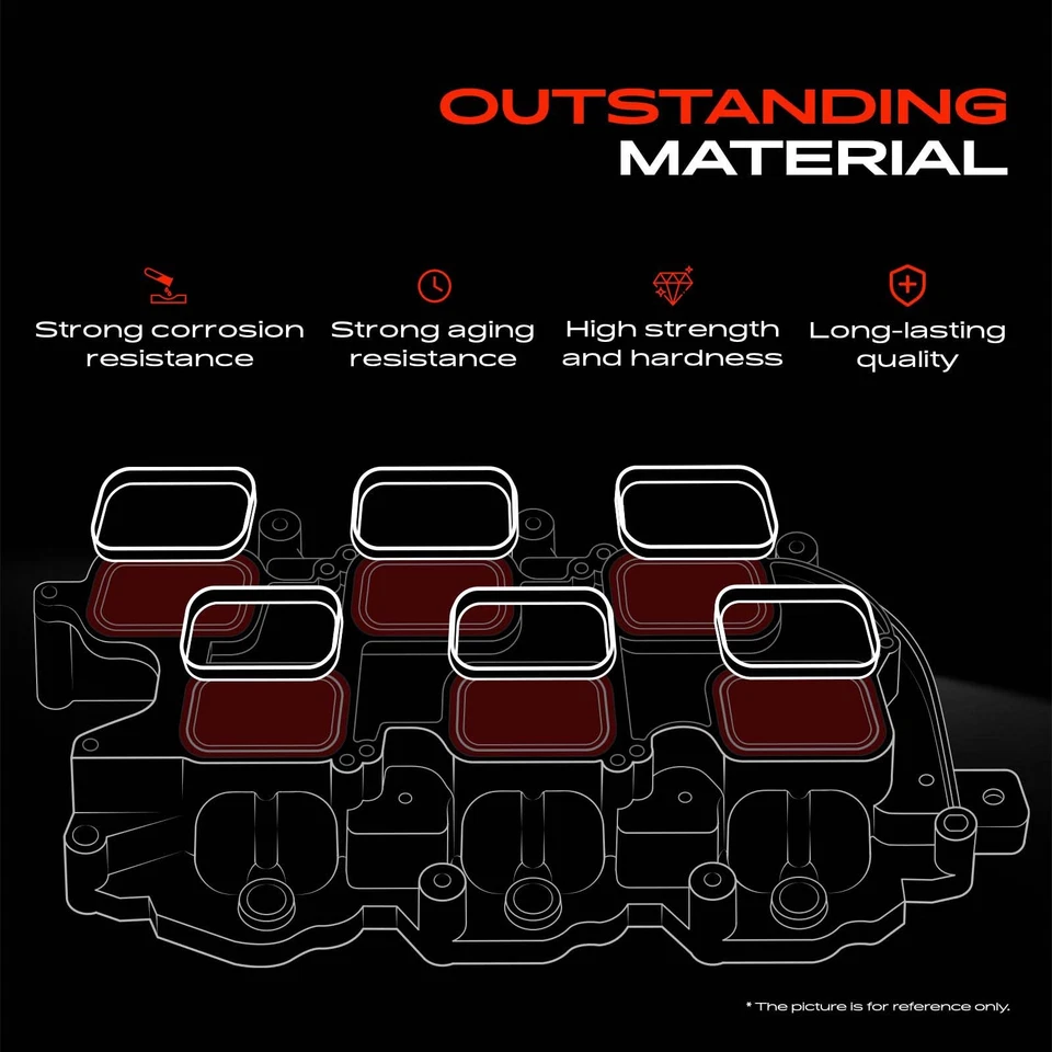 Lower Engine Intake Manifold Gasket for Chevrolet Caprice C1500 C2500 GMC Jimmy - Image 3 of 4