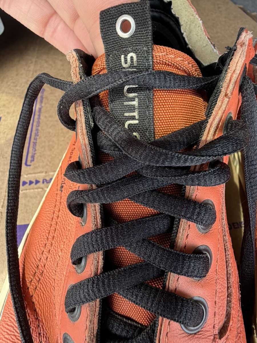 VANS NASA Orange Low Top Lace Up Leather Sneakers Space  display picture 3