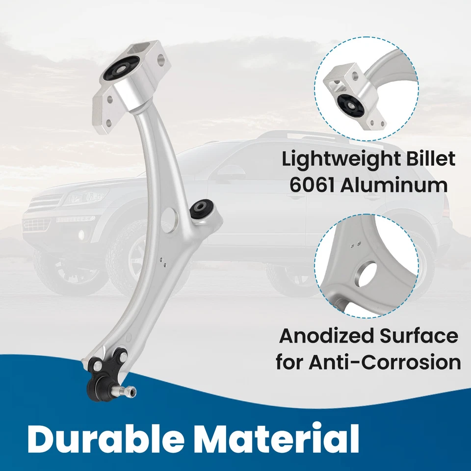 Brazos de control inferiores delanteros con rótulas 2 piezas para Volkswagen Tiguan CC 2009-2017 Foto 3 de 4