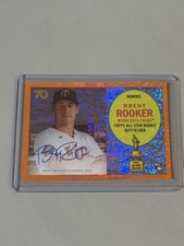 2021 Topps All-Star Rookie Cup Brent Rooker on card Auto Orange  #7/25 RCA-BB. rookie card picture