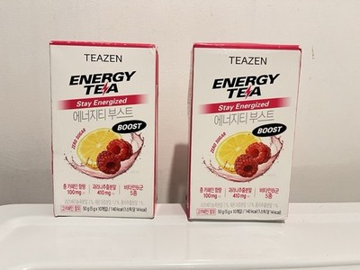 TEAZEN Energy Tea Boost Stick 5g 10 Sticks 2 Pack- 20 Sticks Total Exp:03/02/27