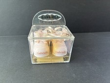 Genuine Porcelain Pair Miniature Pink Baby Shoes Monogram "GABRIELA" Russ Berrie