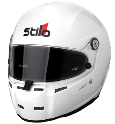 Stilo AA0714AH2U60 ST5 KRT20 Karting Helmet - Adult Large + (60CM) - White -