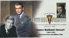 BDAOCITW KSC Cachets 4197 General James Stewart USAF Legend of Hollywood