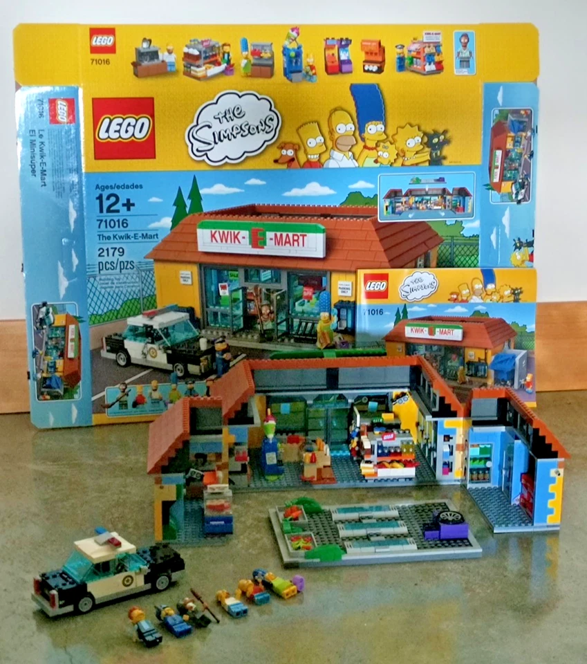 LEGO Kwik-E-Mart (71016) The Simpsons 100% Complete with Box and Instructions - Image 2 of 4