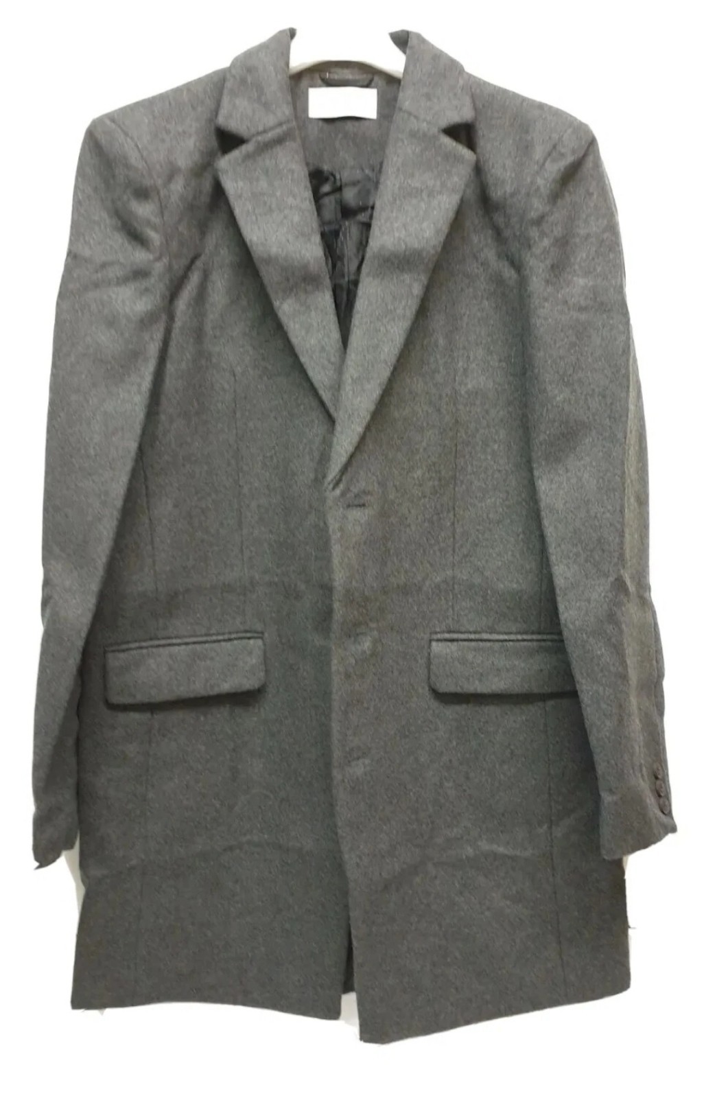 La Redoute Charcoal Wool Mix Coat Mens Size Large  Ref WB3