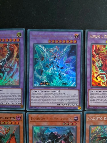 Lotto yugioh Caduto di Albaz Tri Brigata Marchiato in Rosso Lubellion Albion - Foto 18 di 24