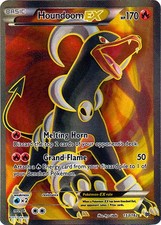 Moderately Played Houndoom-EX - 153/162 - Full Art Ultra Rare Pokemon BREAKthrou