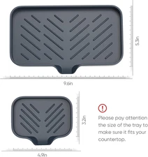 Kitchen Soap Tray,Kitchen Sink Tray Sponge Tray Kitchen Sponge Holder Self Dr...