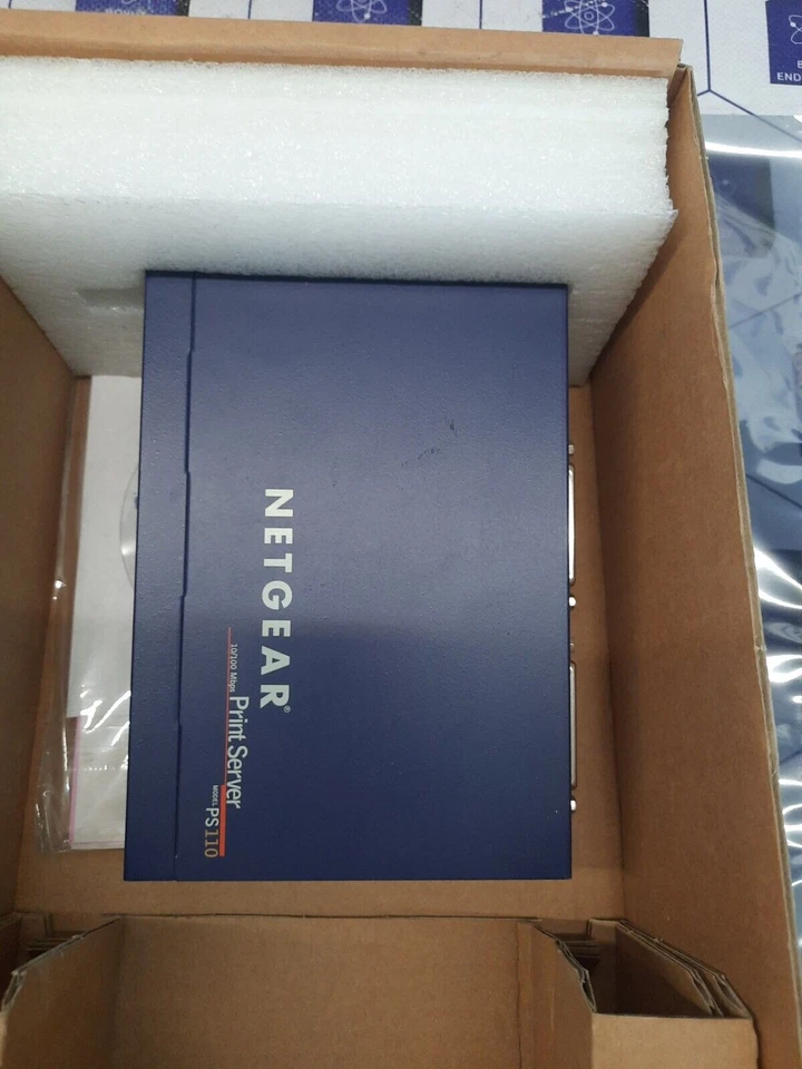 Netgear PS110 10/100 Mbps 2 Port Print Server w/ Adapter - Image 2 of 4