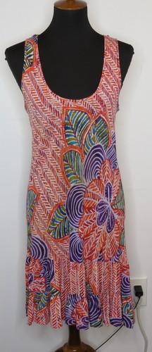 Abito multicolore Jams World taglia M Passion floreale hawaiano senza maniche a strati