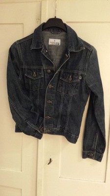 Denim jacket ''authentic style'', size S, blue, button placket, chest pockets