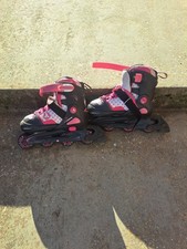 Rollers enfant roses decathlon taille 35 très bon état