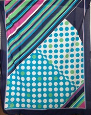 Large Ladies Scarf Beach Cover Up Sarong Woven Pink Blue Green White 44" x 60"