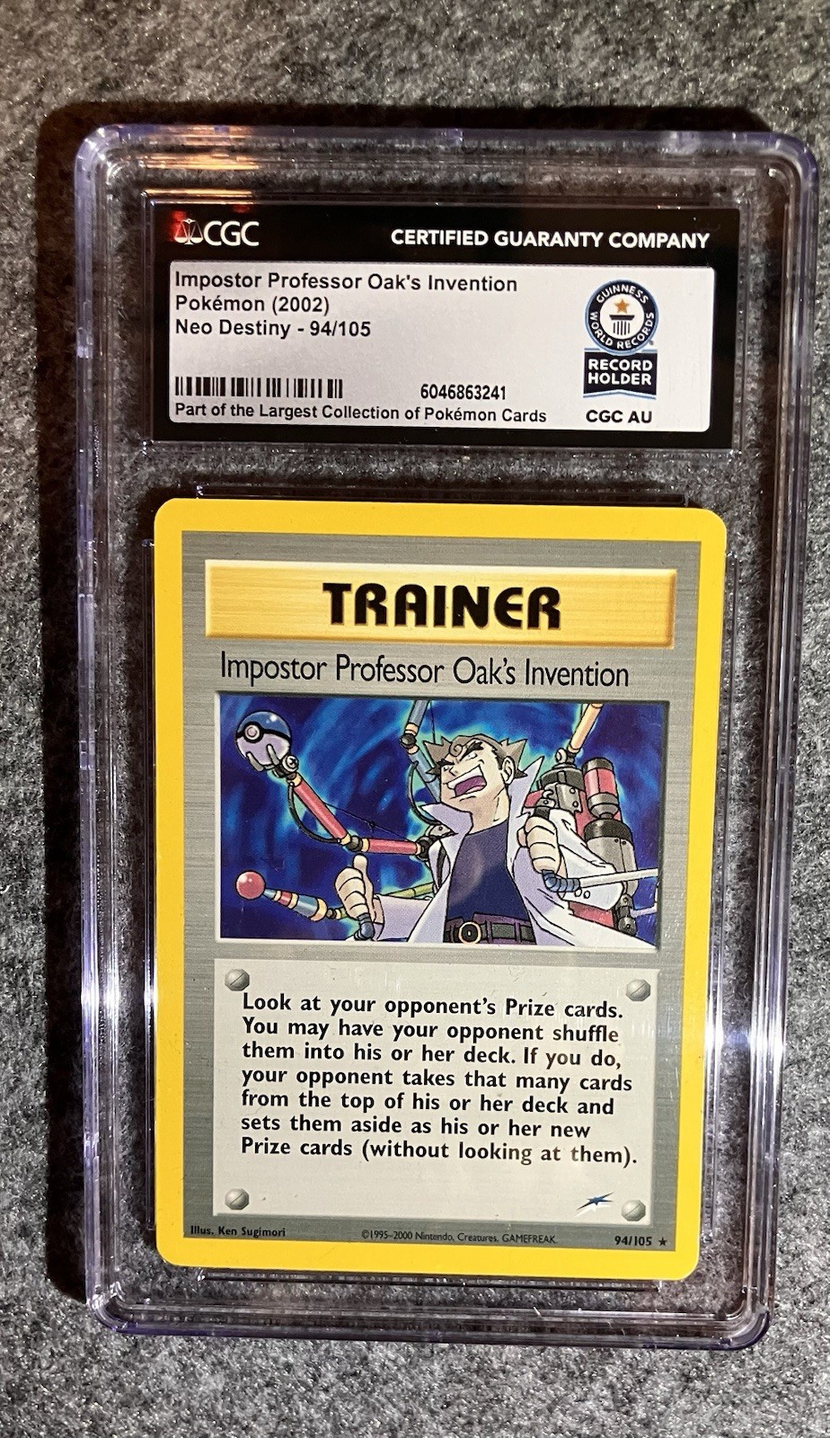 1 Of 1 Rare World Record Impostor Professor Oak's Invention 94/105 Neo Destiny