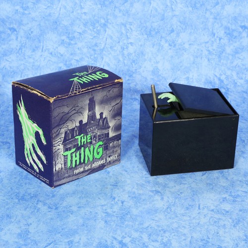 1964 ADDAMS FAMILY THING Battery Toy in BOX by Poynter 1st Version Pre-Bank