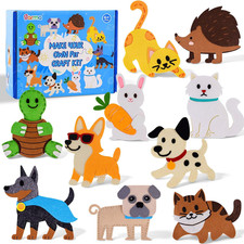 Puppy Sewing Kit for Kids - 10 in 1 Pet Kids Sewing Crafts Kit for Beginners - M
